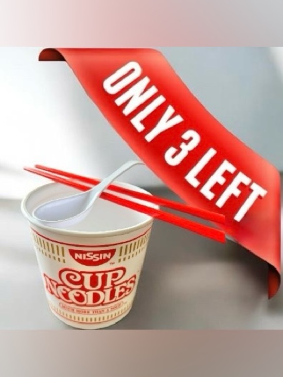 NISSIN Other - NISSIN 2 Piece Reusable Cup Noodles Ramen Set Paired With Red Chopsticks (3-FER)